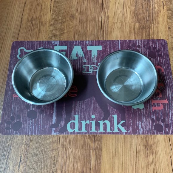 🐕🦺❗️Set of 4 Pet food mats 11.5" x 19" - Picture 2 of 3